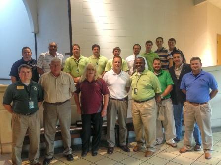 Front row (l to r): Brett Oleis, David Childress, Michelle Jackson, Tommy Booth, Sam Washington, Joe Wheeler, Ray Glasgow and Clint Johnson. Back row (l to r): Will Marrs, Pamer Sullins, Matt Mabus, Phillip Kranser, Chad Jones, Trey Rayburn, Rogel Campbell, Bryan Smith and Matt Torgerson.